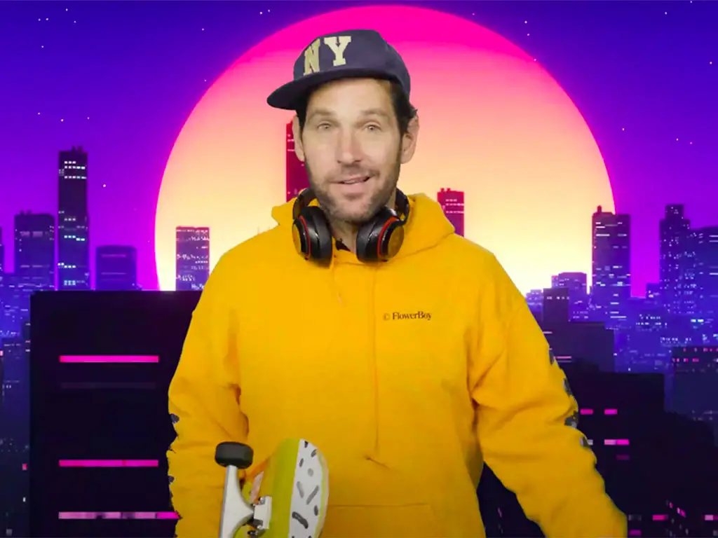 Paul Rudd wear a mask